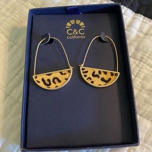 Cheetah Textured Earrings